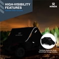 thumbnail image 5 of North East Harbor 600D All-Weather Outdoor Storage UTV Covers, 2 Seater,  Fits Up to 120" L Roll Cage, Windproof & Waterproof, with Heavy-Duty Straps & Tension Panels, Black with Reflective Strips, 5 of 7