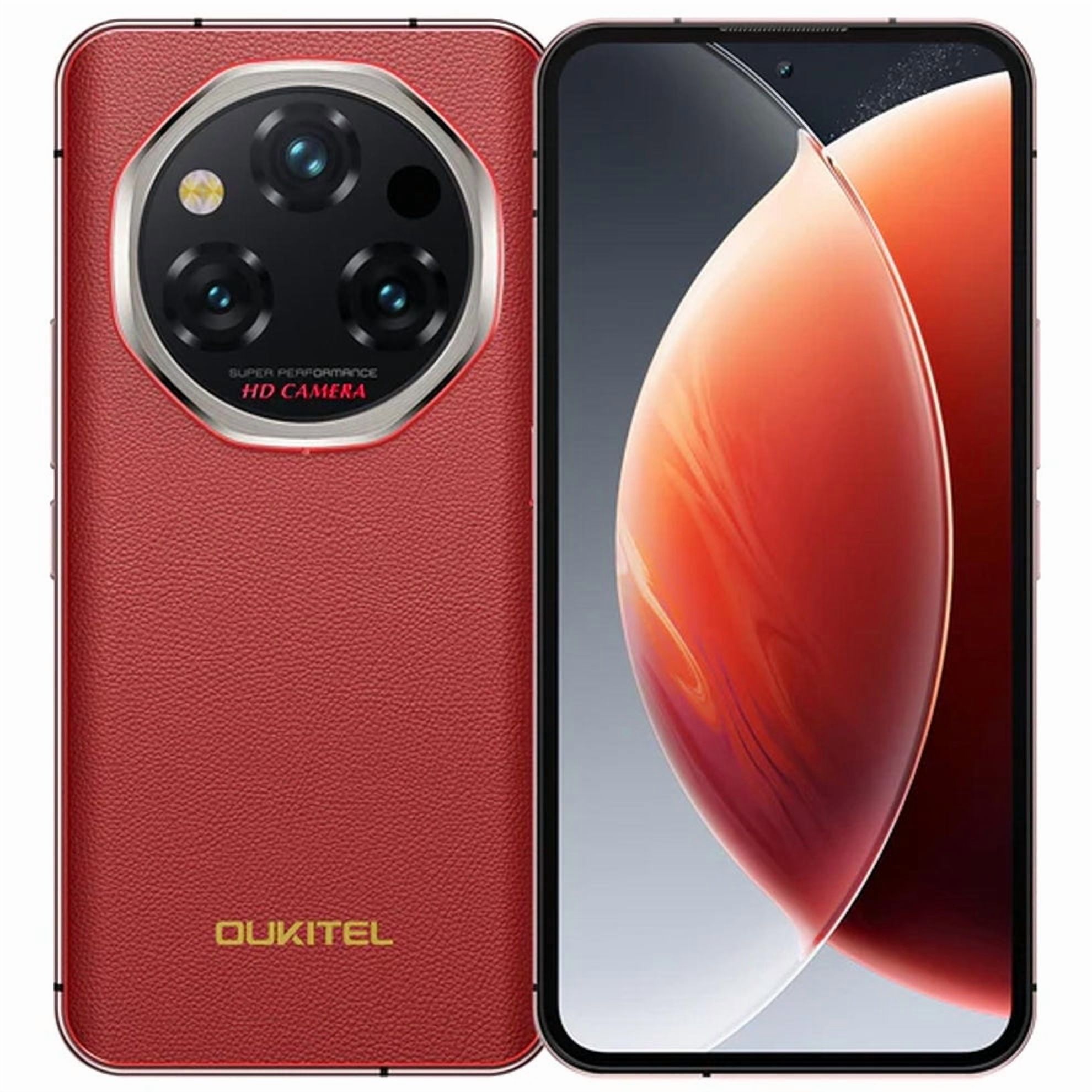 OUKITEL WP210 Rugged Smartphone Unlocked - Android 15 Cellphone, 36GB+512GB Rugged Phones, 6.7" FHD+ AMOLED, MTK Dimensity 8200, 108MP Camera, 8800mAh Battery, Fingerprint, NFC, WiFi 6, Red