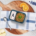 thumbnail image 6 of Bentgo Prep - 2-Compartment Snack Containers with Lids - Reusable, Microwaveable, Durable & BPA-Free, Freezer and Dishwasher-Safe Meal Prep Food Storage - 10 Trays & 10 Lids (Deep Teal), 6 of 8