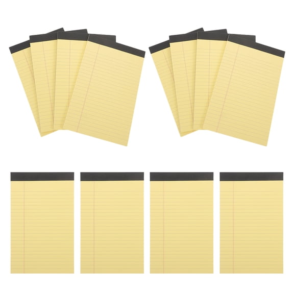 GOOHOCHY Yellow Note Pads for Students Portable and Versatile Use with Tearable Pages Legal Size 8.5 x 11 Inches