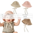 thumbnail image 3 of Tigivemen Lace Straw Sun Hat for Baby Girl Summer Bucket Hat Outdoor Beach Sunhats Adjustable Wide Brim Cap Pink Size 3-6 Years, 3 of 5