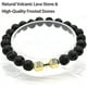 thumbnail image 3 of 3pcs Traintough Dumbbell Bracelet, High Quality Men Beaded Bracelet Volcanic Lava Stone Dumbbell Bracelet Gifts For Men, 3 of 4