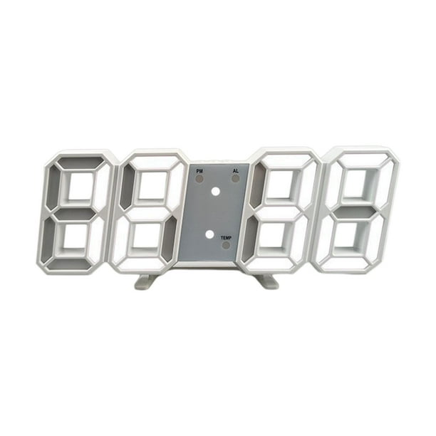 Reloj LED, reloj despertador electrónico, brillo ajustable, reloj Digital, reloj de escritorio para mesita de noche, oficina, decoración de mesita de