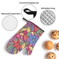 thumbnail image 4 of ZICANCN Oven Mitts and Pot Holders Sets, Spring Elegant Floral Baking Sets Kitchen Heat Resistant 4 Pieces, 4 of 8