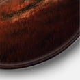 thumbnail image 3 of Designart 'The Road By The Farm In Dark Pink Sunset' Farmhouse Circle Metal Wall Art 23x23 - Disc of 23, 3 of 5