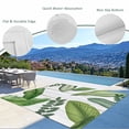 thumbnail image 3 of Green Leaves Outdoor Rug for Patio/Deck/Porch, Non-Slip Large Area Rug 5 x 7 Ft, Tropical Summer Botanical Watercolor Elegant Wooden Indoor Outdoor Rugs Washable Area Rugs, Camping Rug Carpet Runner, 3 of 8
