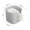 thumbnail image 3 of Wmhnj Juego de 6 platos apilables para condimentos con estante de almacenamiento, capacidad de 200 ml cada uno, plstico apto para alimentos para salsas, aperitivos y ollas calientes. Organizador, 3 of 8