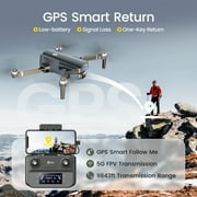 Holy Stone HS360S GPS Drone with 4K UHD Camera for Adults, Foldable Quadcopter with 10000 feet Control Range, Brushless Motor, 5G Transmission, Black