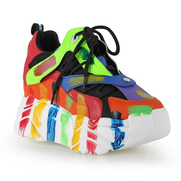 Tenis Sneakers Casual para Dama Hanna MX Damson Multicolor