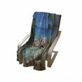 thumbnail image 4 of Turquoise Soft Flannel Fleece Throw Blanket, Idyllic Rocky Coast Island with Palm Leaves in Paradise Clouds Relax Calm Photo, Cozy Plush for Indoor and Outdoor Use, 70" x 90", Turquoise, by Ambesonne, 4 of 6