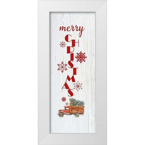Murdock, Ramona 9x18 White Modern Wood Framed Museum Art Print Titled - Merry Christmas