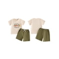 thumbnail image 2 of BemeyourBBs Toddler Baby Boy Duck Hunting Fishing Outfit Infant Baby Boys Summer Clothes Casual Bear Fish Duck Animal Print Short Sleeve T Shirt Tops and Shorts 2 Pcs Set, 2 of 9