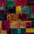 thumbnail image 1 of Ahgly Company Indoor Square Abstract Coffee Brown Patchwork Area Rugs, 8' Square, 1 of 6