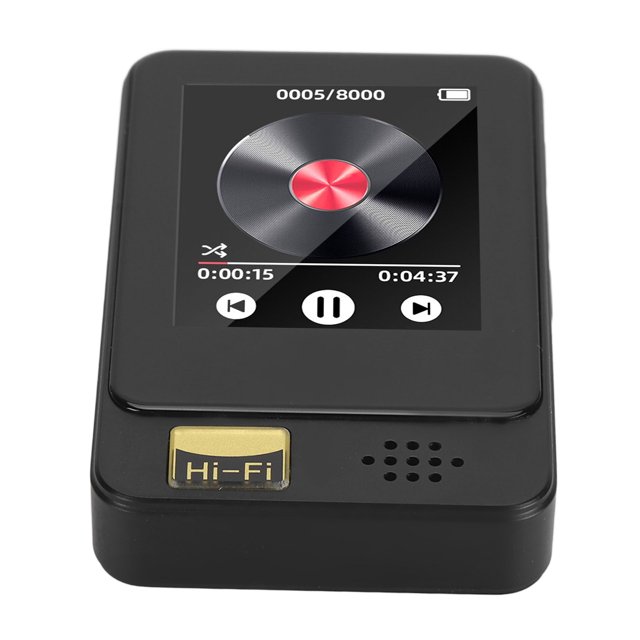 Lecteur MP3 MP4 avec BT, Écran Tactile 1.77 Pouces Lecteur MP3 avec Haut-Parleur Radio FM, Mini Lecteur MP3 Multifonctionnel HiFi