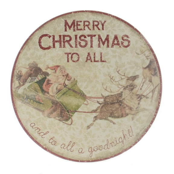 Tabletop A Goodnight Plate Ceramic Vintage Look 100842