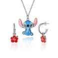 thumbnail image 1 of Set de joyas Disney Lilo & Stitch Flower con pendientes y collar, 1 of 6
