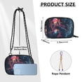 thumbnail image 4 of FORMRS Mini Crossbody Bag for Women Adjustable Shoulder Rope Travel Casual Phone Purse, Glowing Jellyfish, 4 of 7