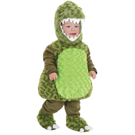 Underwraps Belly Babies T-Rex Green Dinosaur Toddler Costume M 12-24 Months Unisex