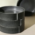 thumbnail image 3 of Stone Lain Bao 4-Piece Pasta Bowl Set Stoneware, Charcoal, 3 of 6