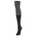 thumbnail image 3 of MeMoi Women's Two Tone Ribbed Wool Over The Knee Socks - Womens - Female, One Size, Burgundy Heather, 3 of 4