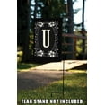 thumbnail image 4 of Toland Home Garden Classic Monogram-U Personalized Flower Flag Double Sided 12x18 Inch, 4 of 5