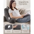 thumbnail image 2 of Reading Pillow Backrest Pillow with Shded Memory Foam for Adult & Children Designed for Bed and Couch Sitting Up Includes Arms Pockets and Washable Cover Off, 2 of 7