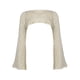 thumbnail image 1 of Top corto de punto de punto de , ropa pa mujer, prendas de punto de manga lga, moda holgada cómoda, ahuecada Campus Beige Sunnimix Top corto de punto, 1 of 8