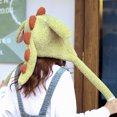 thumbnail image 4 of MasteelfCA 1Pc Plush Dinosaur Hat Cartoon Dinosaur Funny Plush Creative Photo Prop, 4 of 8