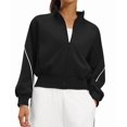 thumbnail image 3 of Female Fleece Full Zip Up Jacket Starry Black S, 3 of 10