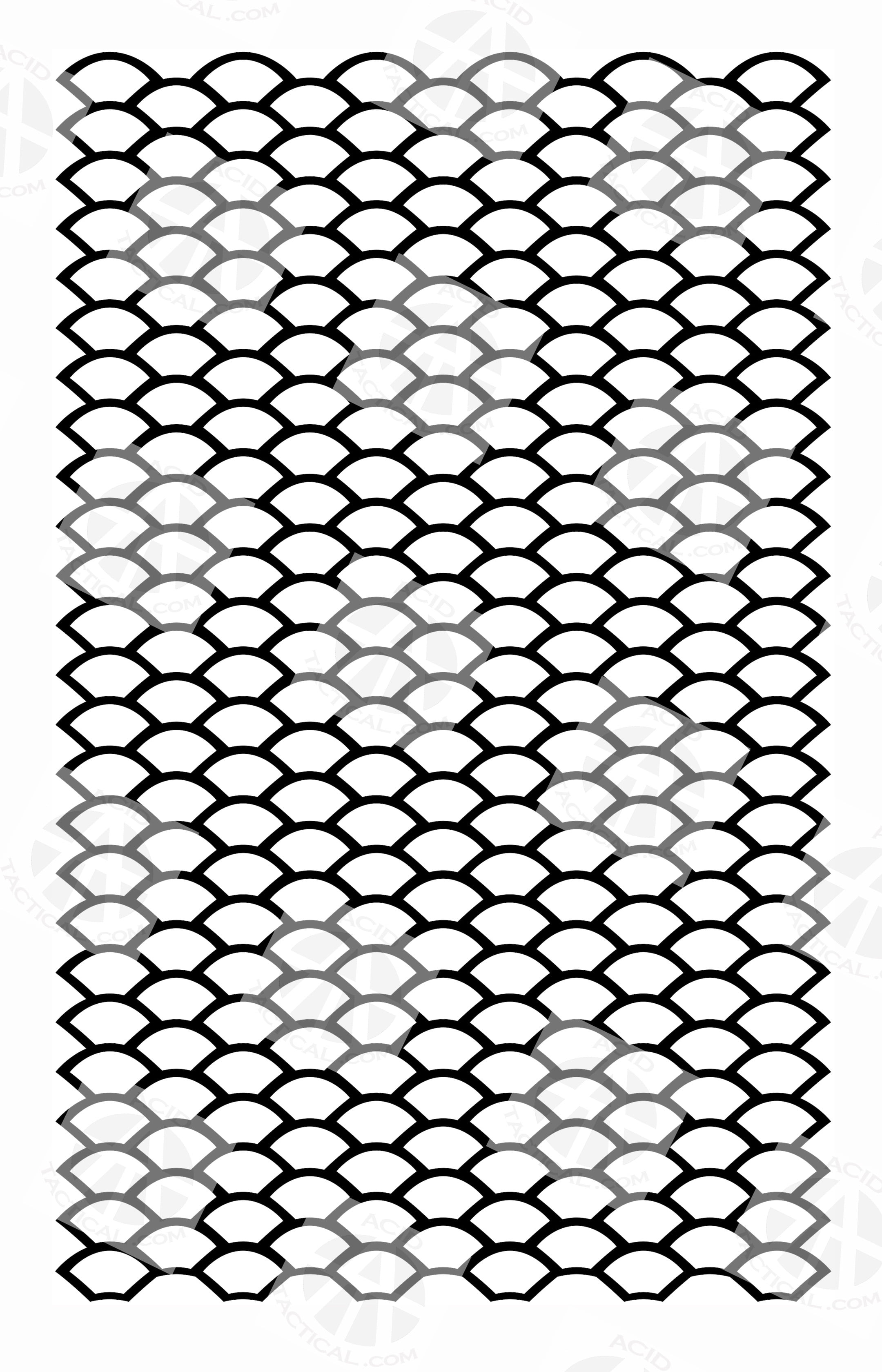 2pk ADHESIVE Camouflage Airbrush Spray Paint Duracoat Gun Stencils FISH SCALES