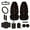 Cute Cherry Black, variant on Gothic Sea Turtle Front Car Seat Covers Set for Women Men, with Steering Wheel Seat Belt Strap Rearview Mirror Cover Armrest Pad Trash Bag Mount Phone Holder Cup Holder Key Chain, 12 PCS