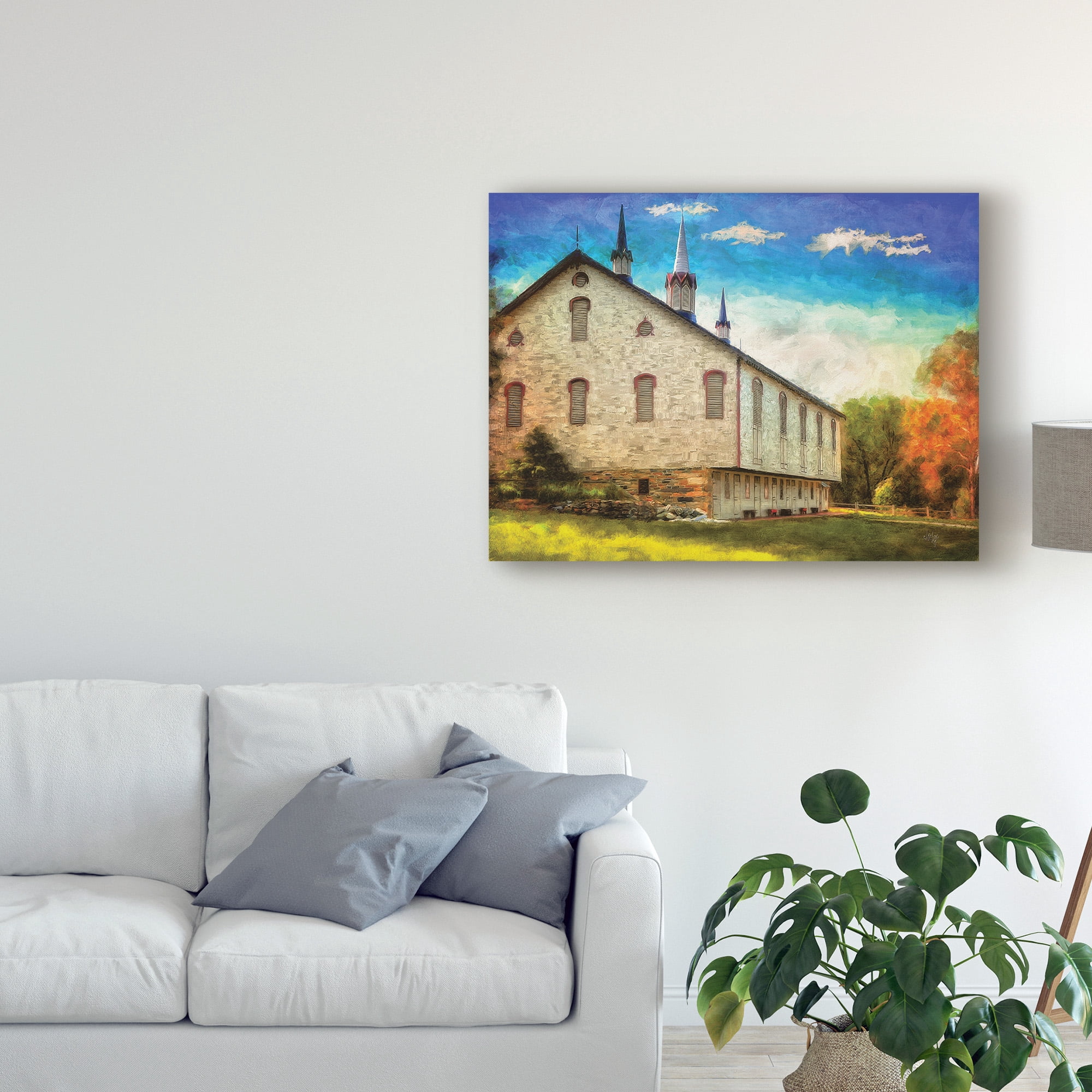 Trademark Fine Art 'Centennial Barn' Canvas Art by Lois Bryan
