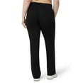 thumbnail image 3 of No nonsense Women's Flared Yoga Pants Wide Waistband Leggings, Black, Large, 3 of 5