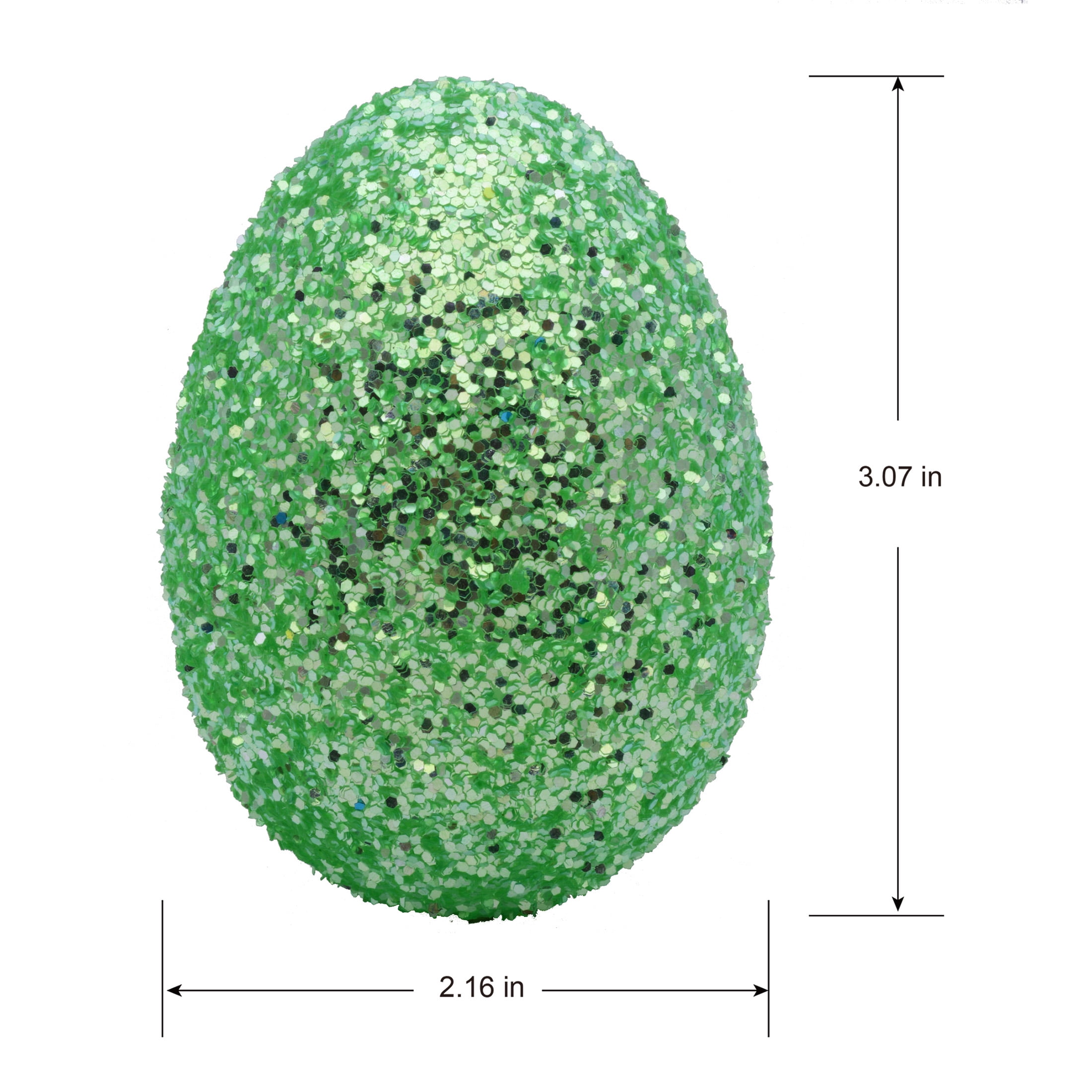 Bright Glitter Fillable Plastic Easter Eggs, 6 Count, by Way To Celebrate, 55MM