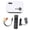 White, variant on YAHHU M24 Mini Portable Projector Multifunction Home Theater Video Display, 1080P Supported, White US Plug (7.48 inches / 19 cm)