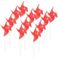 thumbnail image 7 of CHICHUMID Red Plastic Square Windmill 10Pcs for Wedding and Outdoor Decor 11.79X8.25X8.25in, 7 of 7