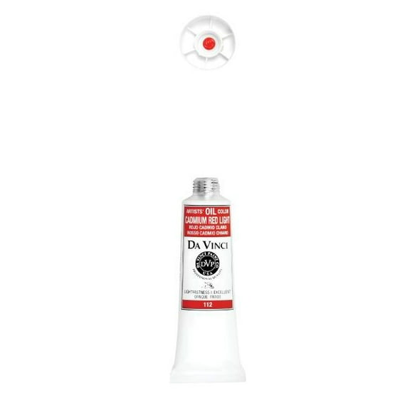 Da Vinci Artists' Oil Color - Cadmium Red Light, 37 ml Tube