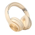 thumbnail image 5 of Clearance! Wireless Bluetooth Noise Cancelling Headphones, Over Ear Bluetooth Headphones, HD Call Low Delay, HiFi Stereo Sound, Wired & Wireless Modes, Folding Headset, for Travel, Home, Work Beige, 5 of 6