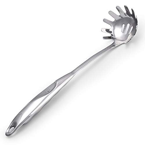 Zulay Kitchen Pasta Server Durable Food Grade Stainless Steel Pasta
