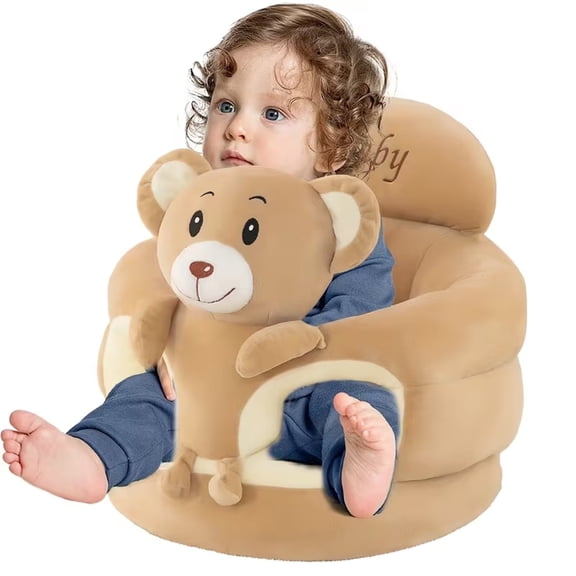 Sit Me Up Floor Seat for Baby Chair, Sofa Plush Animal Shaped Baby Learning to Sit Chair for Girls and Boys