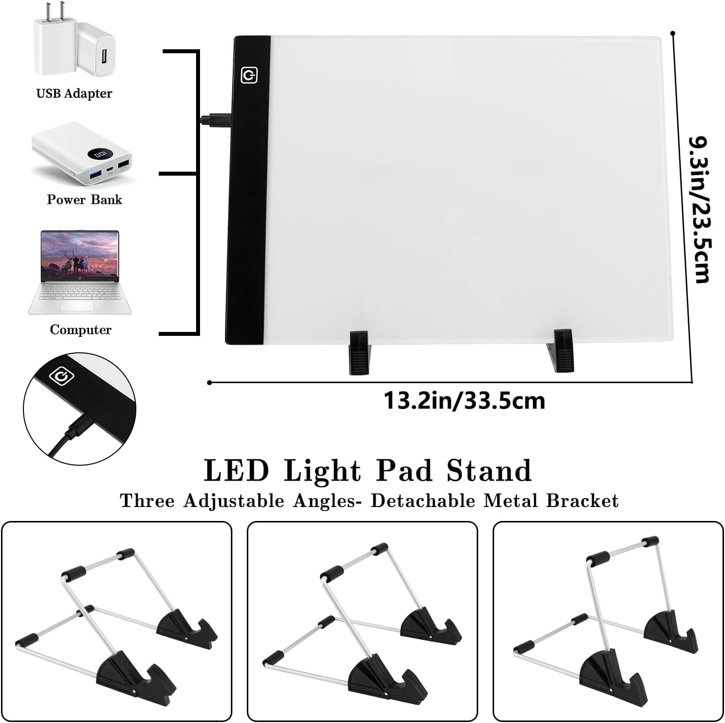 183PCS A4 Diamond Painting Light Pad Kit, Light Board for Diamond Painting Accessories, Tracing Light Box with 5D Painting Tools Set for Full Drill & Partial Drill Art