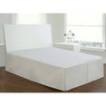 thumbnail image 3 of Fresh Ideas Bedding Tailored Bed Skirt, Classic 14” Drop Length, Pleated Styling, King, White, 3 of 5