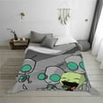 thumbnail image 5 of Show Invader Zim Gir Thick Blanket Cozy Soft Fuzzy Anti-pilling Flannel Throw Blanket Warm Sofa Bed Blanket 60"x50" For Adult Teen Kids, 5 of 7