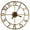 Brown, variant on Adifare Large Wall Clock 16in Round Silent Wall Clocks Non Ticking Battery Operated Wall Clock Vintage Rustic Iron Wall Clock Decorative Clock for Home Office Decoration