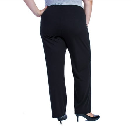 White Stag - Women's Plus-Size Pull-On Dress Pant - Walmart.com ...
