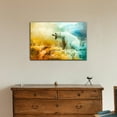 thumbnail image 2 of wall26 - Wild Animal Canvas Wall Art - White Polar Bear Hunter on The Ice in Water Drops - Gallery Wrap Modern Home Art | Ready to Hang - 32x48 inches, 2 of 3