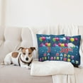 thumbnail image 4 of Ambesonne Colorful Throw Pillow Cover 2 Pack, Balloons Curly Ribbon, 16", Multicolor, 4 of 7