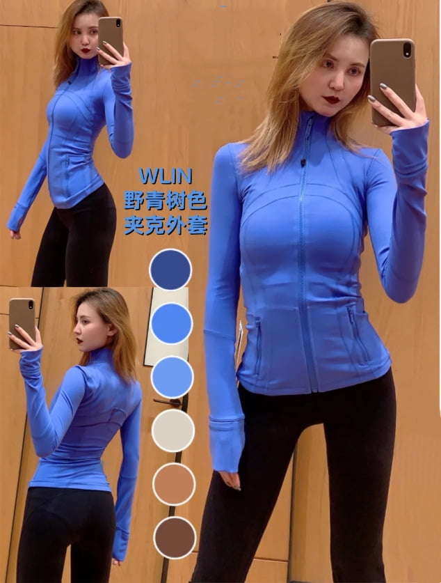 Chaqueta Deportiva Ajustada Para Mujer Gyabnw - Running, Yoga, Fitness, Manga Larga, Tejido Transpirable