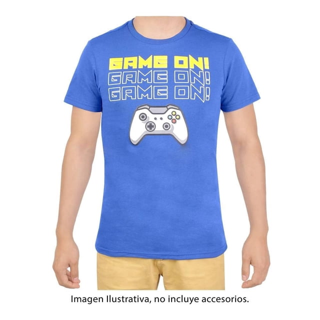 Playera George Talla 16 EG Game On Azul