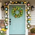 thumbnail image 2 of Spring Clearance! YZEGDCH Easter Wreaths， Artificial Wreath for Door, Indoor Outdoor Home Decor and Easter Celebration, 2 of 9